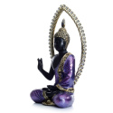 Purpurowo-czarny Tajski Budda - Medytacja 25cm