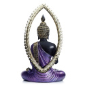 Purpurowo-czarny Tajski Budda - Medytacja 25cm