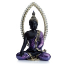 Purpurowo-czarny Tajski Budda - Medytacja 25cm