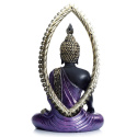 Purpurowo-czarny Tajski Budda - Medytacja 25cm