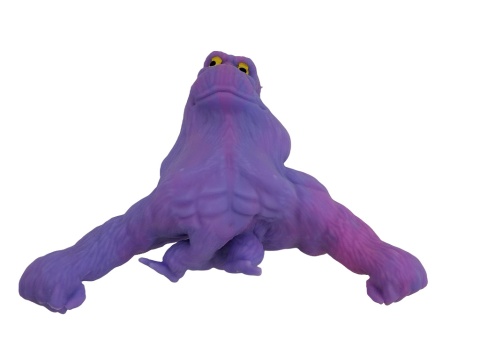 Rozciągliwa zabawka fioletowy goryl 9,5 cm
