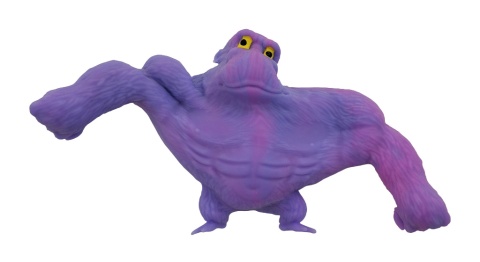 Rozciągliwa zabawka fioletowy goryl 9,5 cm