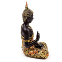 Czarno-pomarańczowy Tajski Budda - Kontemplacja 21cm