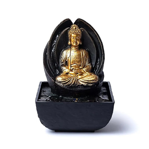 Meditating buddha water fountain - fontanna medytujący Budda 17,5cm