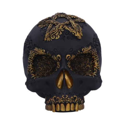 Czaszka Divine Demise Black and Gold Skull 15,5 cm