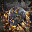 Czaszka Divine Demise Black and Gold Skull 15,5 cm