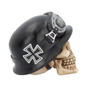 Czaszka Iron Cross Helmet and Goggles Biker Skull 15,5cm