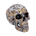 Czaszka Tribal Traditions Large Metallic Skull Ornament 19,5cm