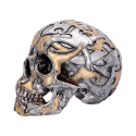 Czaszka Tribal Traditions Large Metallic Skull Ornament 19,5cm