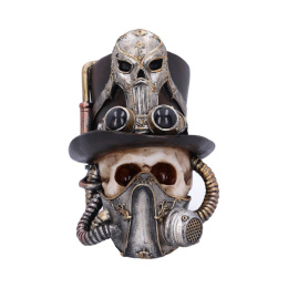 Czaszka Steampunk Breathe Easy Venetian Mask Skull Ornament 19,5cm