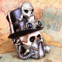 Czaszka Steampunk Breathe Easy Venetian Mask Skull Ornament 19,5cm