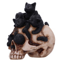 Czaszka z kotami Cranial Litter Skull 14cm