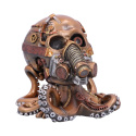 Czaszka Octo Respiration Bronze Steampunk Skull 18cm