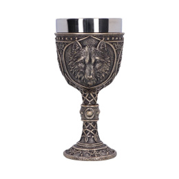 Kielich Wild Thirst Medieval Wolf Chalice 20cm - puchar