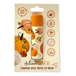 Balsam do ust w sztyfcie papierowym Jesienne żniwa - Pumpkin Spice