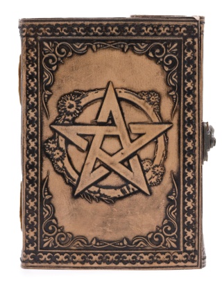 Skórzany Notatnik Ezoteryczny Pentagram - 17.5x12.5x3 cm
