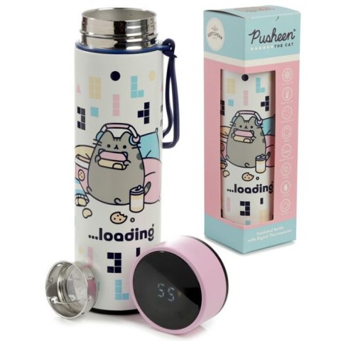 Butelka termiczna z termometrem Pusheen Kot Gaming 450ml