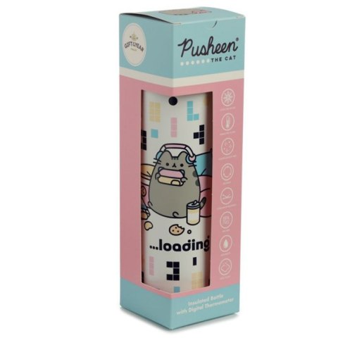 Butelka termiczna z termometrem Pusheen Kot Gaming 450ml