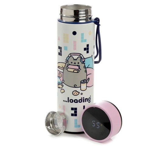 Butelka termiczna z termometrem Pusheen Kot Gaming 450ml