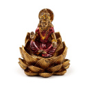 Figurki - Złoty Ganesh & Lakshmi Lotus - Zestaw 2 sztuk 8cm