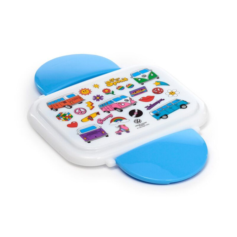 Pudełko na lunch Bento Clip Lock ze sztućcami Volkswagen Camper Bus Retro