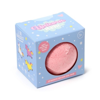 Kula do kąpieli z jednym magicznym jednorożcem - czerwona - truskawka