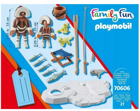 Playmobil FamilyFun klocki zestaw Eskimosi wędkarze łowią ryby