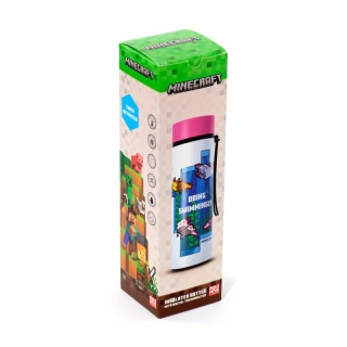Termos bidon z termometrem Minecraft Axolotl 450ml