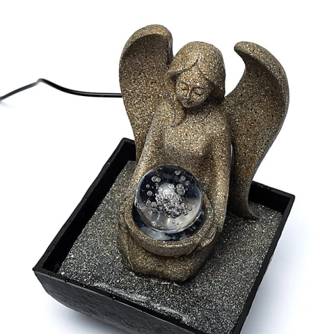 Water fountain angel - lampka fontanna 13cm