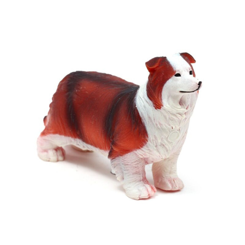 Zabawka gniotek Pies Collie - rozciągliwy brązowy