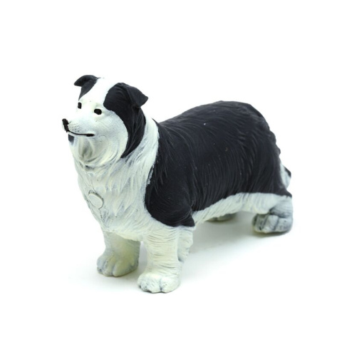 Zabawka gniotek Pies Collie - rozciągliwy czarny