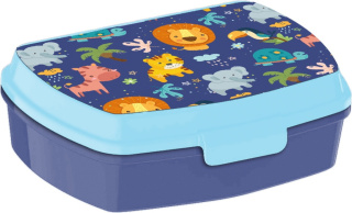 Lunch Box Animals - pudełko śniadaniowe Zwięrzęta z dżungli 17x12x6cm