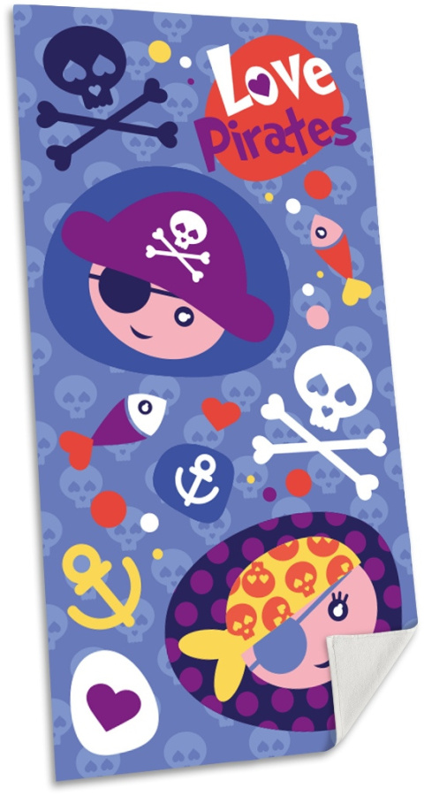 Love Pirates - recznik plażowy 140x70cm - zostań piratem ARRGH!