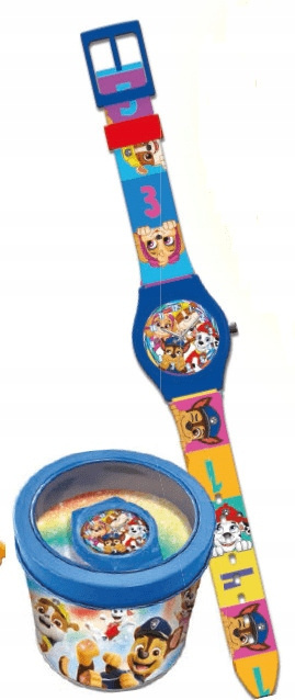 Paw Patrol - Zegarek analogowy Psi Patrol w metalowym opakowaniu