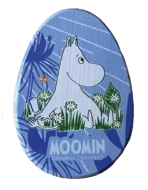 Bambusowa szczotka do włosów Moomin Tammi Muminki - niebieska