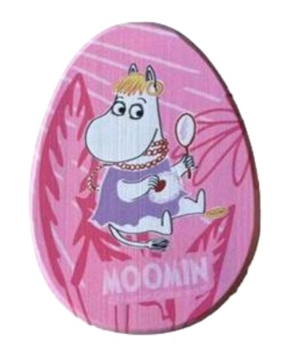 Bambusowa szczotka do włosów Moomin Tammi Muminki - różowa