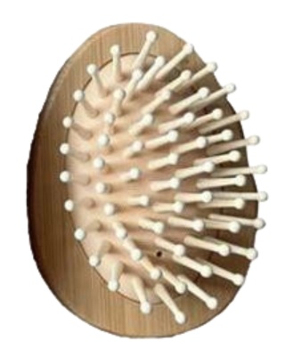 Bambusowa szczotka do włosów Moomin Tammi Muminki - różowa