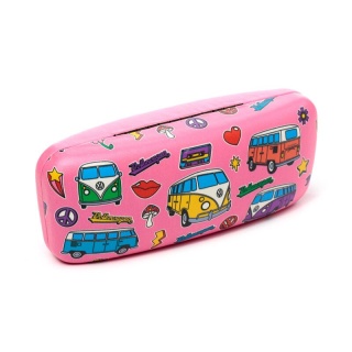 Etui na okulary przeciwsłoneczne Volkswagen VW T1 Camper Bus Retro Pink