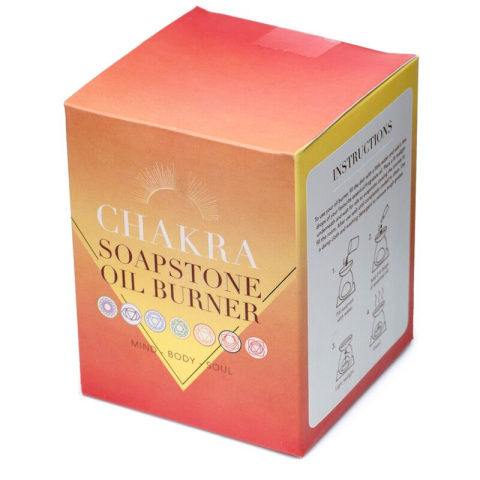 Czakra - Czerwony rzeżbiony kominek zapachowy