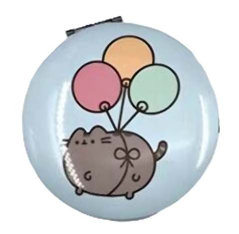 Lusterko składane Kot Pusheen - niebieskie