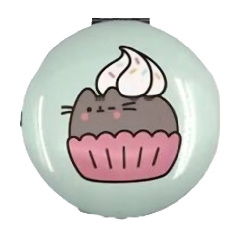 Lusterko składane Kot Pusheen - zielone