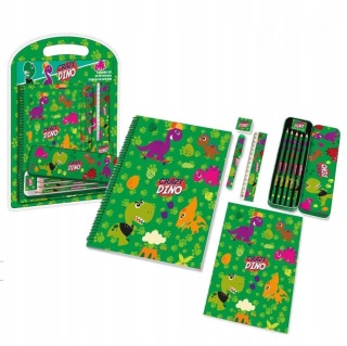 Zestaw przyborów do pisania Crazy Dino - 12 elementów