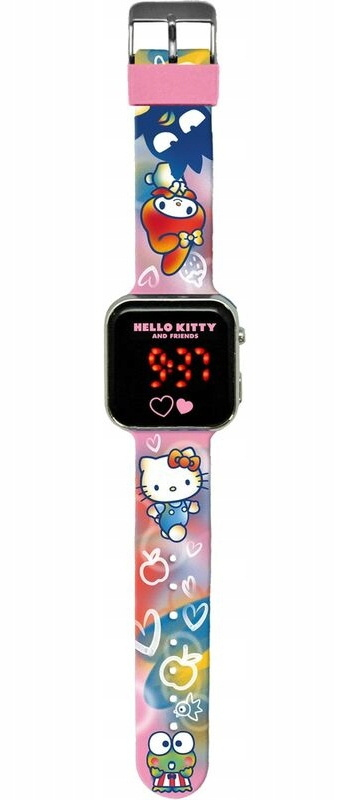 Zegarek LED z kalendarzem Hello Kitty