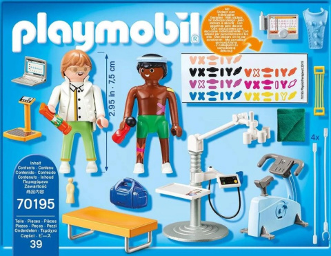 Playmobil City Life 70195 Fizjoterapeuta ze sportowcem