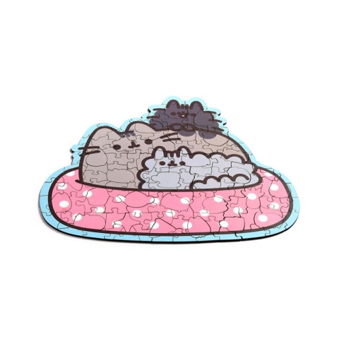 Drewniane puzzle 130 elementów - Pusheen - Core
