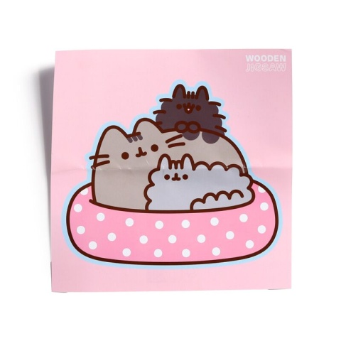 Drewniane puzzle 130 elementów - Pusheen - Core