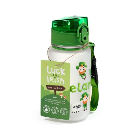 Butelka na wodę dla dzieci plastikowa 350 ml - Luck of the Irish bidon niekapek