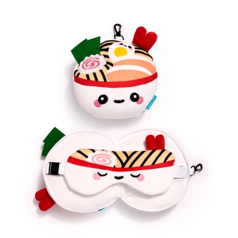 Foodiemals Nori Miska Ramenpoduszka podróżna i maseczka na oczy - maskotka