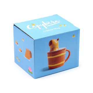 Kubek ceramiczny z przykrywką - Kapibara