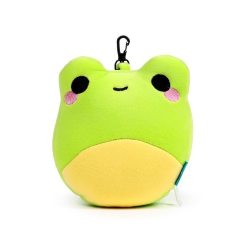Silas the Frog poduszka podróżna i maseczka na oczy maskotka Zielona Żabka